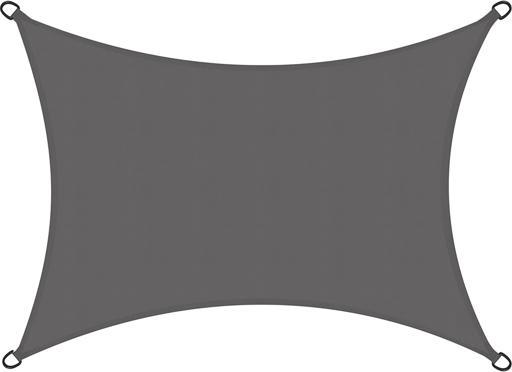 Polyester Sunshade Sheet Gray Color 3.6M x 3.6M 160GMS