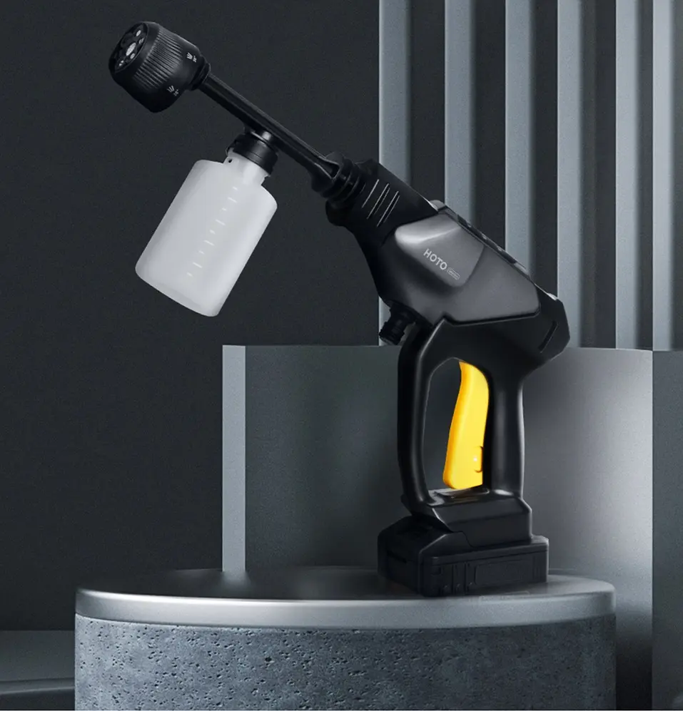 HOTO 20V Cordless High Pressure Washer 6-in-1 Multifunctional Nozzle