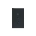 Orvibo Touch Pro Smart Switch （3-Gang）black panel (T70W2ZB)