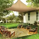Polyester Sunshade Sheet Khaki Color 4M x 4M 280GSM 