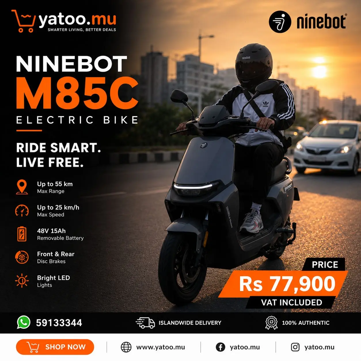 Segway Ninebot M85C Electric Bike