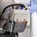 Diaper Bag Grey Brown