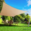 Polyester Sunshade Sheet Khaki Color 6M x 6M 280GSM